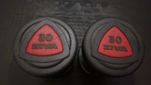 Ziva 30kg Dumbbells x2