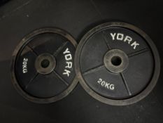 Metal 20kg Plate x2