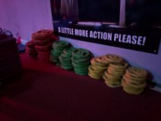 Assorted Studio Weight Plates And Bars