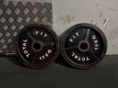 Metal 15kg Plates x2