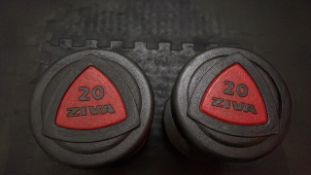 Ziva 20kg Dumbbells x2
