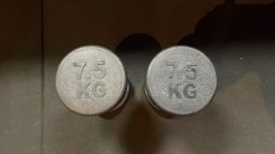 7.5kg Dumbbells x2