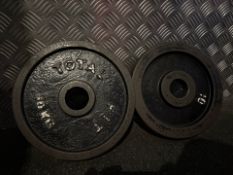Metal 10kg Plates x2