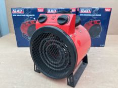 Sealey EH2001 2Kw Fan Heater x3 -No Reserve