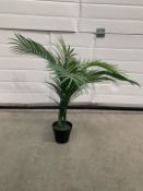 Light Grey Plastic IKEA Plant Pots With Faux Plants x5-No Reserve