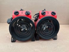 Sealey EH2001 2Kw Fan Heater x2-No Reserve