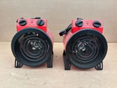 Sealey EH2001 2Kw Fan Heater x2-No Reserve