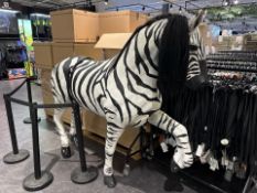 Wooden Zebra- No Reserve