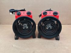 Sealey EH2001 2Kw Fan Heater x2-No Reserve