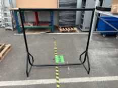 4ft Black Clothes Rail-No Reserve