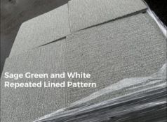 Pallet of Approximately 500 Industrial Grade Floor Carpet Tiles, Grade A, 500mm x 500mm, Sage Green