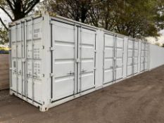 40 Foot High Cube Container, 4 Side Doors, Delivery Only