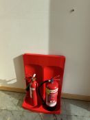 Set of Co2 Fire Extinguisher & Foam Fire Extinguisher On Stand, *No Reserve*