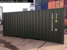 One Trip 20 Foot Shipping Container, 2024 Build