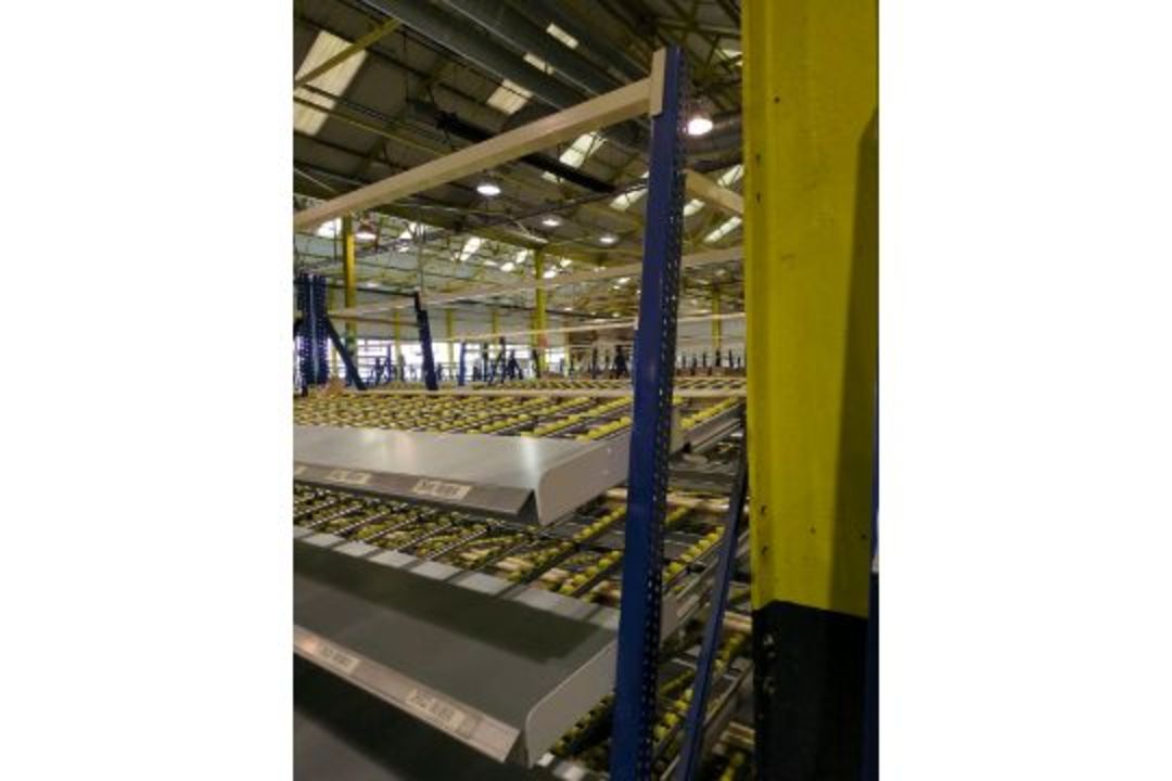 181 Bays of Back To Back Flow Racking Consists 224 Frames, 910 Flow Shelves, Dismantled & Palletised - Image 19 of 27