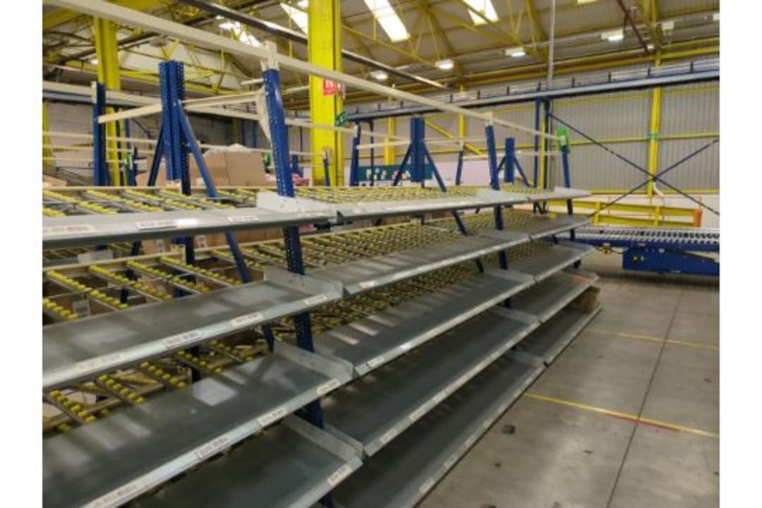 181 Bays of Back To Back Flow Racking Consists 224 Frames, 910 Flow Shelves, Dismantled & Palletised - Image 20 of 27