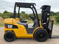 Caterpillar DP40NT, 4 Tonne Diesel Forklift, 4.3m Full Free Lift Triple Mast, Side Shift, 5085 Hours
