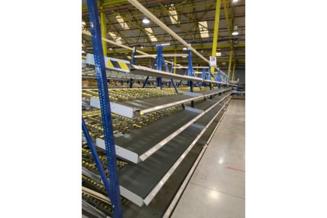 181 Bays of Back To Back Flow Racking Consists 224 Frames, 910 Flow Shelves, Dismantled & Palletised - Image 9 of 27