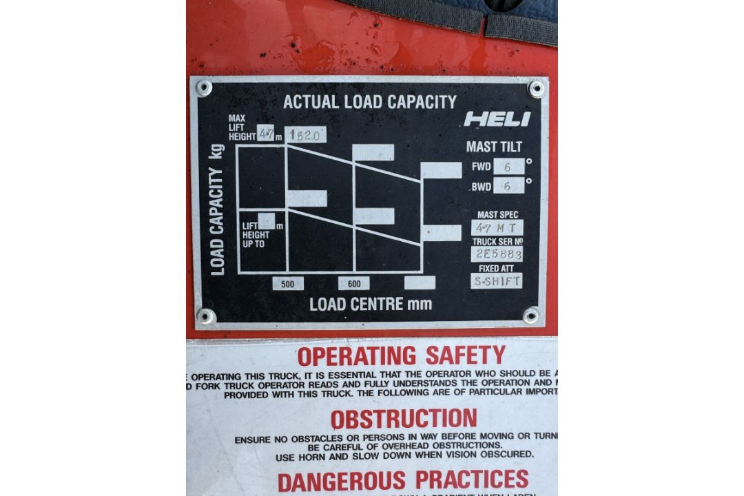 2019 Heli 2 Tonne Gas Forklift, Container Spec, 2945 Hours - Image 4 of 6