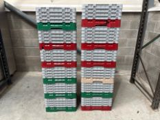 12 Plastic Glass Wash Tray With Dividers - No Reserve