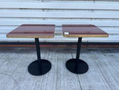 Pair Of Square Tables, No Reserve