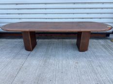 Oval Veneer Dining Table, No Reserve