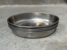 Stainless Steel Deep Oval Serving Dish - No Reserve