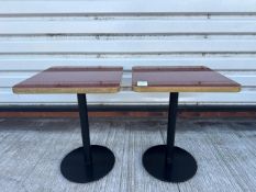 Pair Of Square Tables, No Reserve