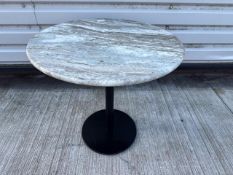 Circular Marble Table, No Reserve