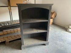 Wooden Grey Book Shelf- No Reserve