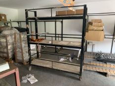 Wheeled 3 Tier Shelving Unit- No Reserve