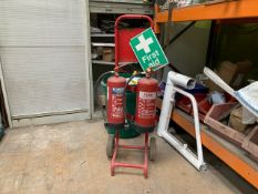 Fire Extinguishers And Stand- No Reserve