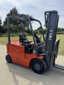 2018 Heli 2.5 Tonne Electric Forklift, Container Spec, 3777 Hrs, Charger Included