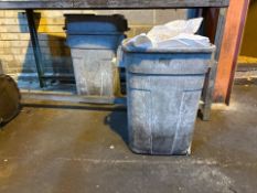Grey Plastic Bin x3 - No Reserve