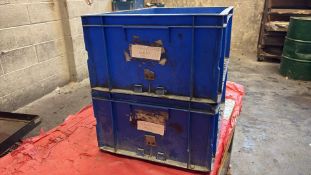 Blue Plastic Tub x12 - No Reserve