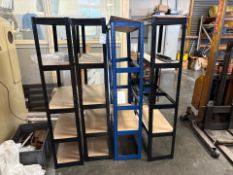Metal Shelf Racks x5 - No Reserve