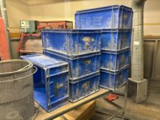 Blue Plastic Tub x8 - No Reserve