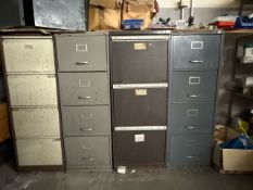 4 Metal Filing Cabinets - No Reserve