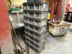 Grey Plastic Totes x8 - No Reserve