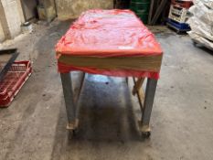 Mobile Metal Table - No Reserve