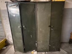 2 Green Steel Cupboards & Contents - No Reserve