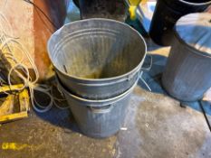 Metal Waste Bin x4 - No Reserve