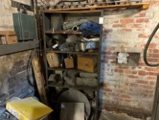 Metal Storage Rack and Contents - No Reserve