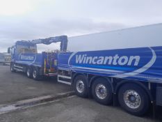 2018 (18) MERCEDES-BENZ ACTROS 2546L 6x2 Drawbar c/w Hiab 145 DL-1 Hi Pro Loader Crane