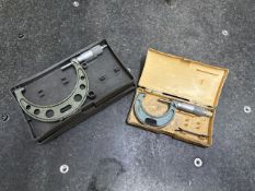 Mitutoyo 50-75mm & 75-100mm External Micrometers