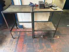 Pair Of Metal Tables NO RESERVE