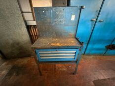 Metal Work Station With Three Drawers
