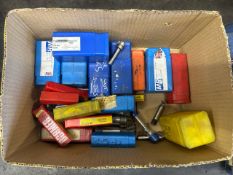 Box Of Dove Tail And T-Slot Cutters