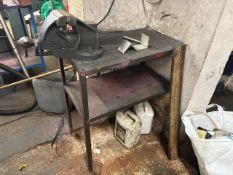 Steel Frame Table With Vice