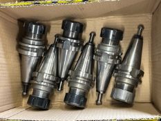 6 BT 40 Collet Chucks NO RESERVE